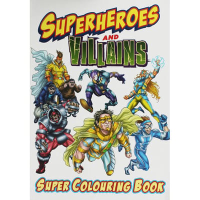 Superhelden kleurboek