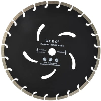 GEKO Segmented diamantzaagblad - 350 mm - Koelgaten - Lange levensduur