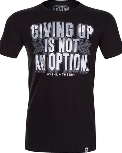 Venum THEORY T-Shirt Katoen Zwart - XL