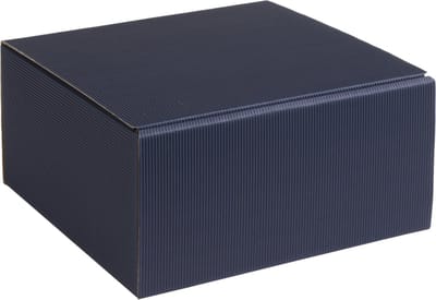 Geschenkdoos ribbelkarton 25x24x12cm DONKERBLAUW (35 stuks)