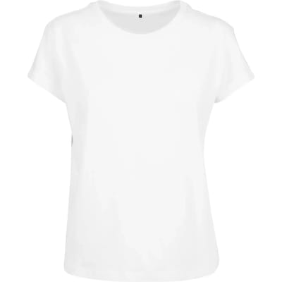 Build Your Brand - Box Dames T-Shirt - White maat L