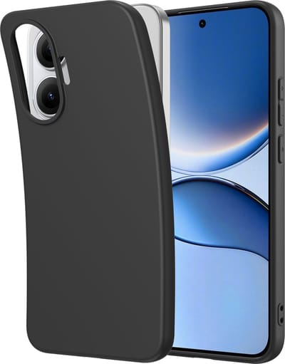Cazy hoesje geschikt voor Xiaomi Poco F7 Hoesje Siliconen - Flexibele Case - Zwart