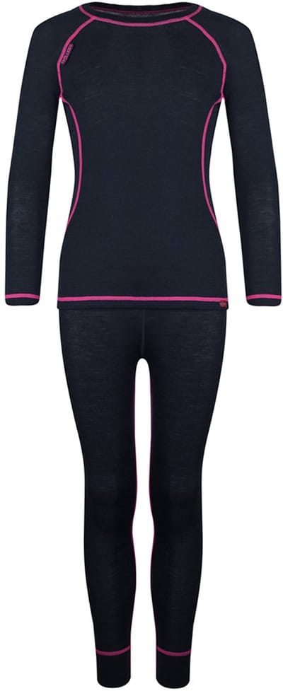 Trollkids Merino Basislaag Set Zwart 140 cm Jongens,Meisjes