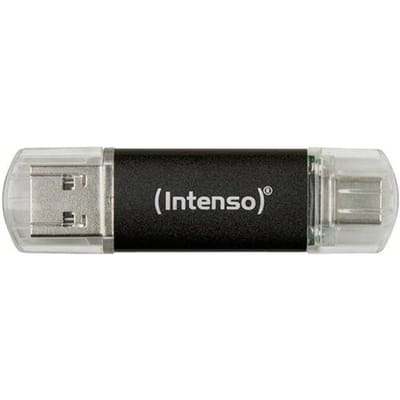 Intenso Twist Line USB-stick Retail 256 GB Antraciet 3539492 USB-C 3.2 Gen 1, USB-A 3.2 Gen 1