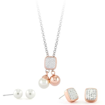 Pierre Cardin Jewellery Set Halsketting & Oorbellen PXX7405