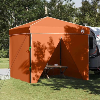 vidaXL - Luifel - Tent - 243 - x - 243 - x - 251 - cm - Oranje - Stof