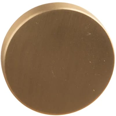 Bertomani Meubelknop - Zamak - Mat Messing - Rond Plat - 35mm - Set Van 2