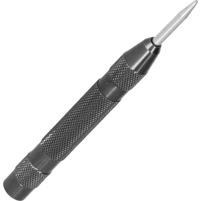 Automatische Centerpons Gehard Staal Verwisselbare Punt Positioneerder Instelbare Kracht Centergatpons zwart