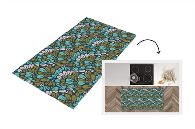 Keukenloper - Loper keuken - Patronen - Jungle - Plant - 120x60 cm - Keukenloper vinyl