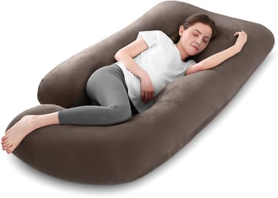 Unyqoos ® Volledig Lichaamskussen voor Zwangere Vrouwen met Afneembare Hoes en Ergonomisch Ontwerp