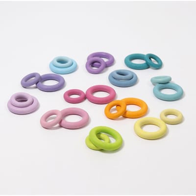 GRIMMS ringen regenboog pastel 3 jr+