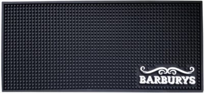 Barburys Pick-Up anti-slip mat for barber tools zwart