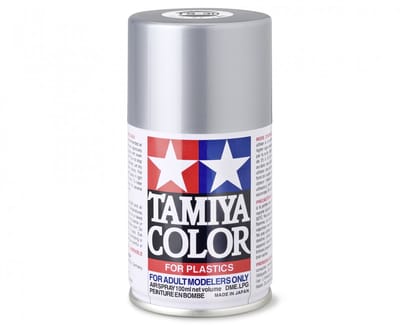Tamiya Hobbyverf Acrylverf - TS-30 Silver - Metallic - Gloss - Acryl Spray - Verf spuitbus - 100 ml