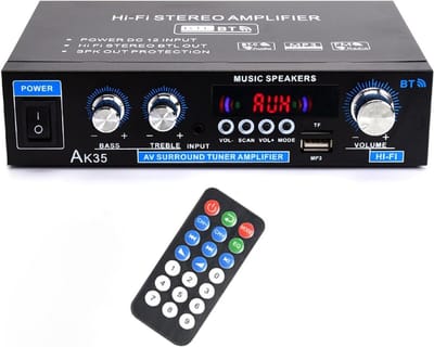 DailySupplies® Audio Versterker - Stereo Versterker - Amplifier- Complete Set