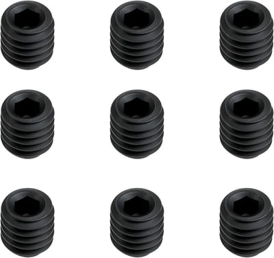 50 Stuks M3.5x4mm Zeskantige Inbus Grub Schroeven 12.9 Grade DIN 913/45H Zwart voor Precisietoepassingen