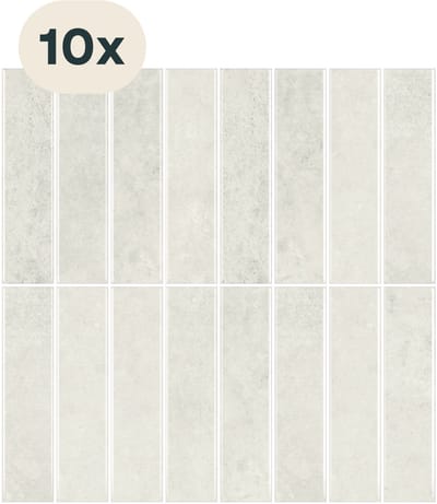 Solusia Zelfklevende Plaktegels - Beige – 10 Hoogwaardige Plaktegels voor Wand – Waterdichte Wandpanelen voor Keuken, Badkamer en Toilet – 30 x 30 cm – Makkelijk aan te brengen - Tegeltjes Tegelstickers