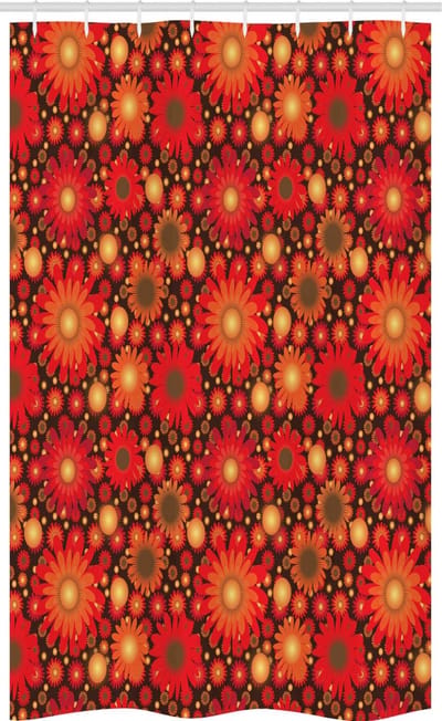ABAKUHAUS douchegordijn – 120x180 cm, Vivid Botanisch, Polyester
