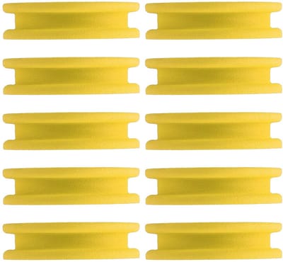 Dailygoods- Schuimspoelen 10 Stks - Kronkelende Platen - Vislijn Wikkeling - Duurzaam Schuim - Lichtgewicht - Slijtvast en Praktisch - Vislijnhouder