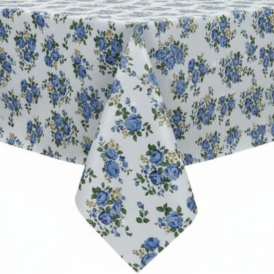 Protecttable - Tafelzeil Bloemetjes Lila 140x50cm - Tafelkleed Afwasbaar - Kunststof