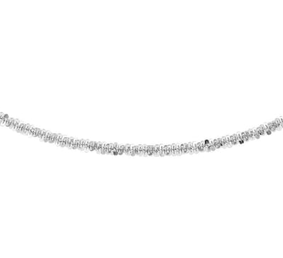 YO&NO - Ketting - Zilver - Gevlochten - Getordeerd - 3,0mm - 45cm - Sieraden vrouw - Gerhodineerd - Zilver 925
