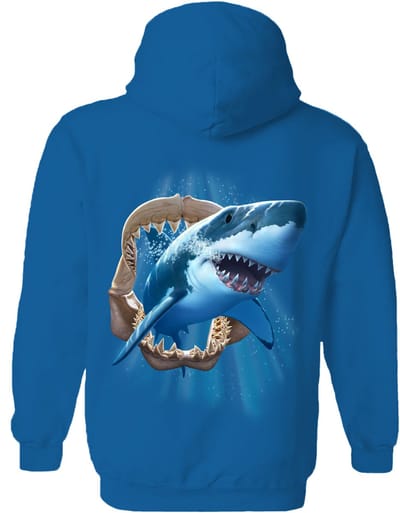 Haai Shark Jaw The Coloured House Hoodie S
