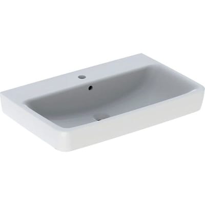 Geberit Renova Plan washbasin 75 cm with tap hole center, with overflow 501.690.00.1