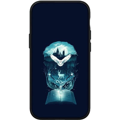 pour Samsung Galaxy S24 S23 iPhone 16 15 14 Xiaomi Redmi Note 13 12 11 10 Plus 9 Pro Max X XR Coque Cartoon Ring Harries Potters Logo OPPO Huawei Cover for Redmi Note 12 Pro 5G écru