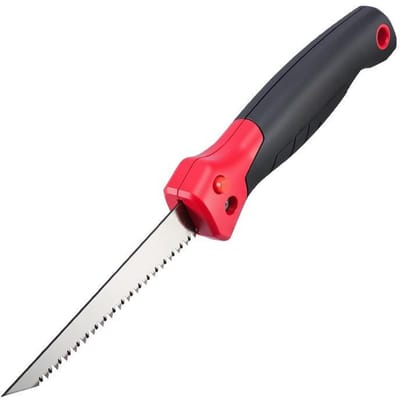 Vouwzaag, gipszaag, 132 mm zaagblad van twee materialen, 3-zijdige zaagtanden, vergrendelingssysteem met knop, zachte en ergonomische handgreep van twee materialen.