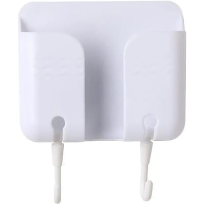 1 stuks Wandgemonteerde Mobiele Telefoon Oplaad Organizer Opbergdoos voor Afstandsbediening Multifunctionele Standaard Rek Telefoonstekker Wandhouder