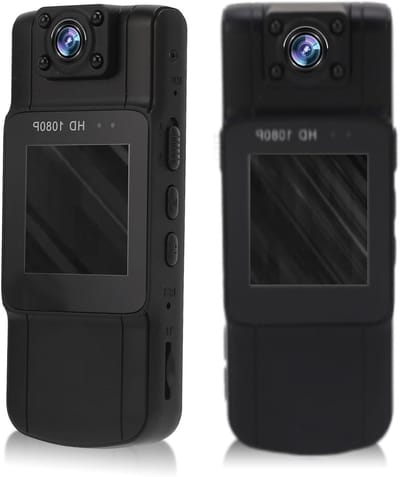 Mini Bodycamera - Draagbare Recorder - Veiligheid Vastleggen - 180 Graden Rotatie - 1080P HD - Zwart