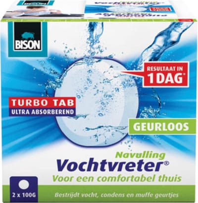 Bison Vochtvreter Ambiance Neutral Navul Tabs - 6 x 2 x 100 gr - Voordeelverpakking