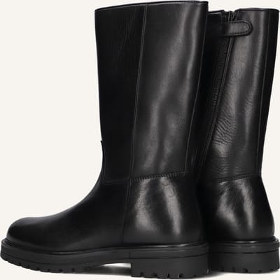 Hip H1134 Laarzen - Leer - Meisjes - Zwart - Maat 37