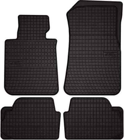 Wielganizator SolidPRO Serie - Zwarte Rubber Autovloermatten - BMW 1 F20 - Perfecte Pasvorm - Beschermend