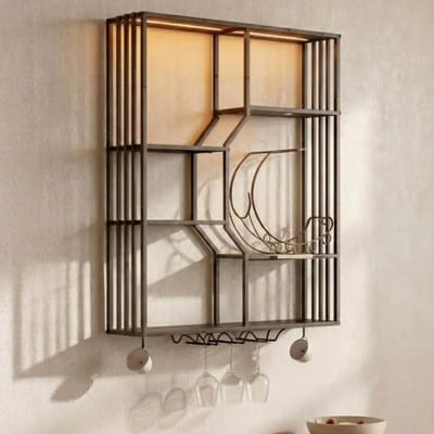 DailySupplies® Wijnrek Muur – Wand Wijnrek – Wijnfleshouder