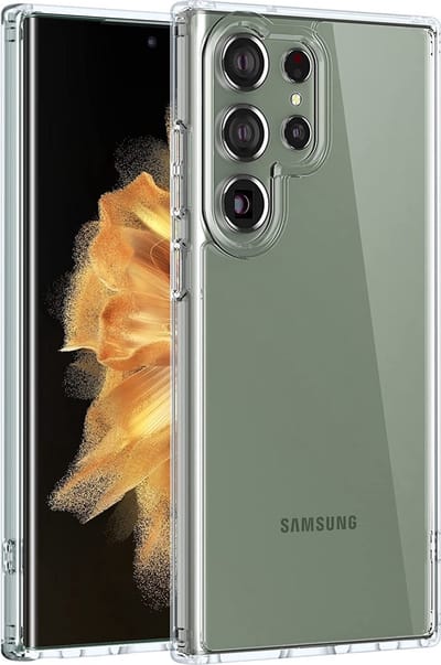 Cityhoesje-Backcover Transparant Anti Shock geschikt voor Samsung S22 Ultra