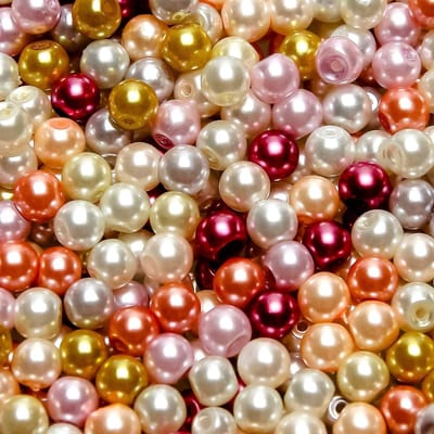 500 Stuks Glazen Kralen 6mm Ronde Kralen in Rood en Roze Serie voor DIY Sieraden, Halskettingen en Armbanden Maken