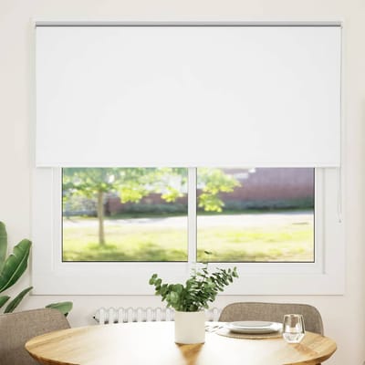 vidaXL - Rolgordijn - verduisterend - 145x150 - cm - stofbreedte - 141,6 - cm - wit