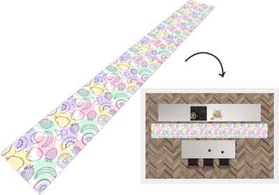 Keukenloper - Keukenmat - Patroon - Eten - Zomer - 400x50 cm - Keuken vloerkleed
