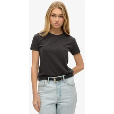 Superdry Essential Logo Slim Fit T-shirt Bruin Grootte: 40