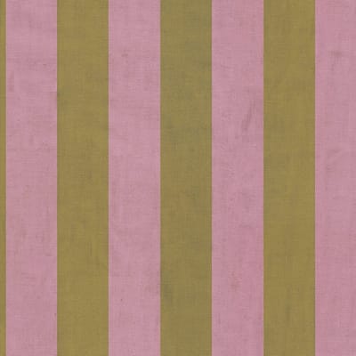 Strepen behang Profhome 782261-GU vliesbehang hardvinyl warmdruk in reliëf glad met grafisch patroon mat pink olijfgeel groenbruin 5,33 m2