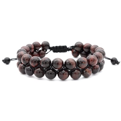 Marama Tiger Eye Herenarmband – Handgemaakte Tijgeroog Armband – Verstelbaar 17-24 cm – Natuursteen – Cadeauverpakking