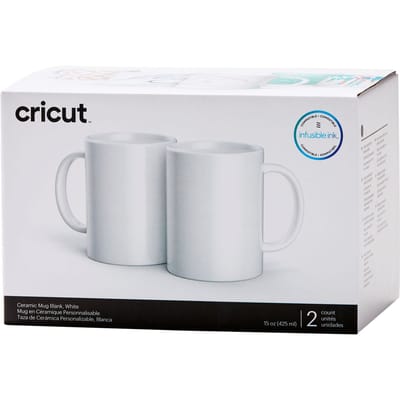 Cricut Bekers "Mug White", 425 ml - 2 stucks
