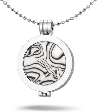 Montebello Ketting Alexa - 316L Staal - Parelmoer - ∅35mm - Coin - 3-delig - 80cm