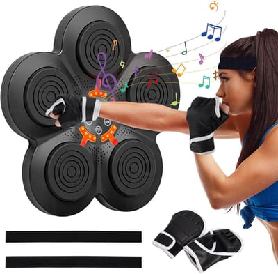 DailySupplies® Boxing Machine - Boksbal - Bokszak met Muziek - Zwart