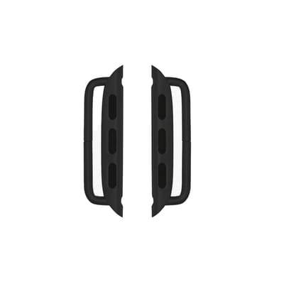 Apple Watch-connector - bandadapter voor 38/40/41 mm kasten, bandaanzetbreedte 22 mm, ruimtezwart roestvrij staal