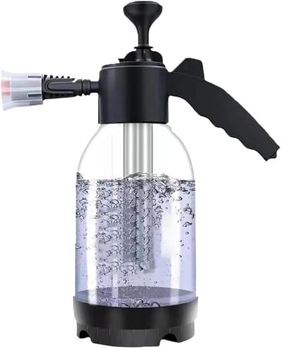 Schuimsproeier Handpomp - Schuimkanon Druksproeier - Auto Wassen - Slijtvast PP Materiaal - 2 Liter - Wit