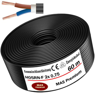 Flexibele Rubberen Energiekabel H05RN-F voor Nette Installatie Binnen en Buiten