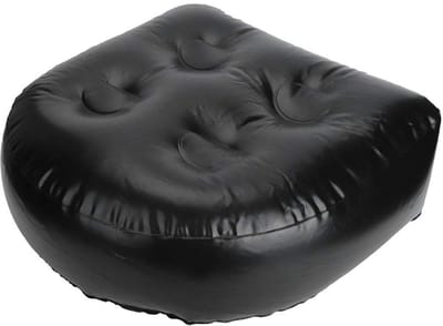Dailygoods - Bubbelbad stoelverhoger - Comfortabel badkussen - Zwart - Snel drogend - Geschikt voor hot tubs en bubbelbaden - 42 x 43 cm