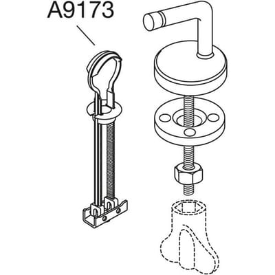 Pressalit combination hinge DH4999