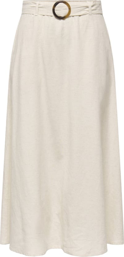 JDY - JDYMILAN LINEN HW BELTED SKIRT WVN DIA - Dames - Rokken